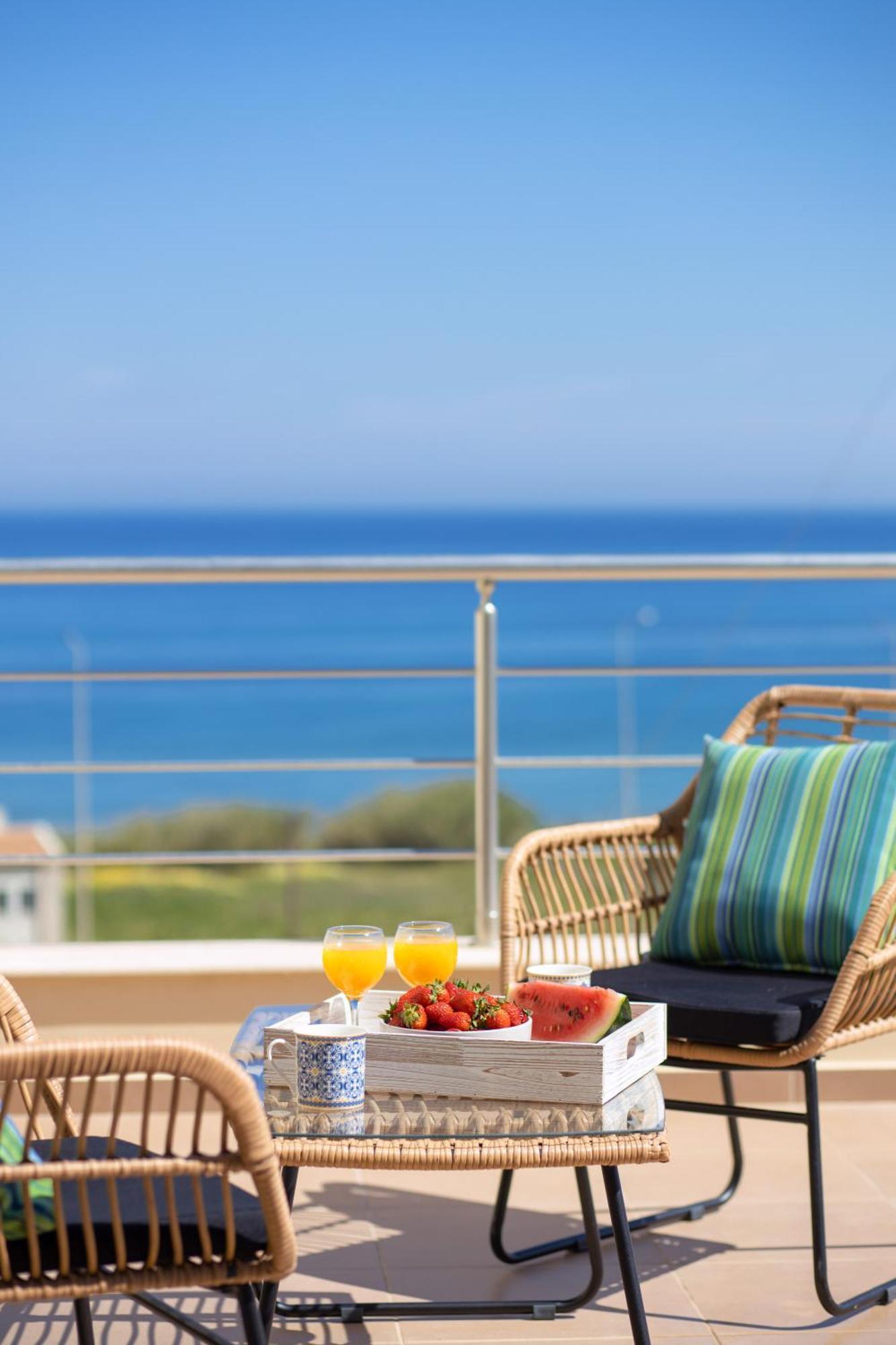 "Peach" - Sea View Maisonette By Sky Hill Resorts Pangalochori Buitenkant foto
