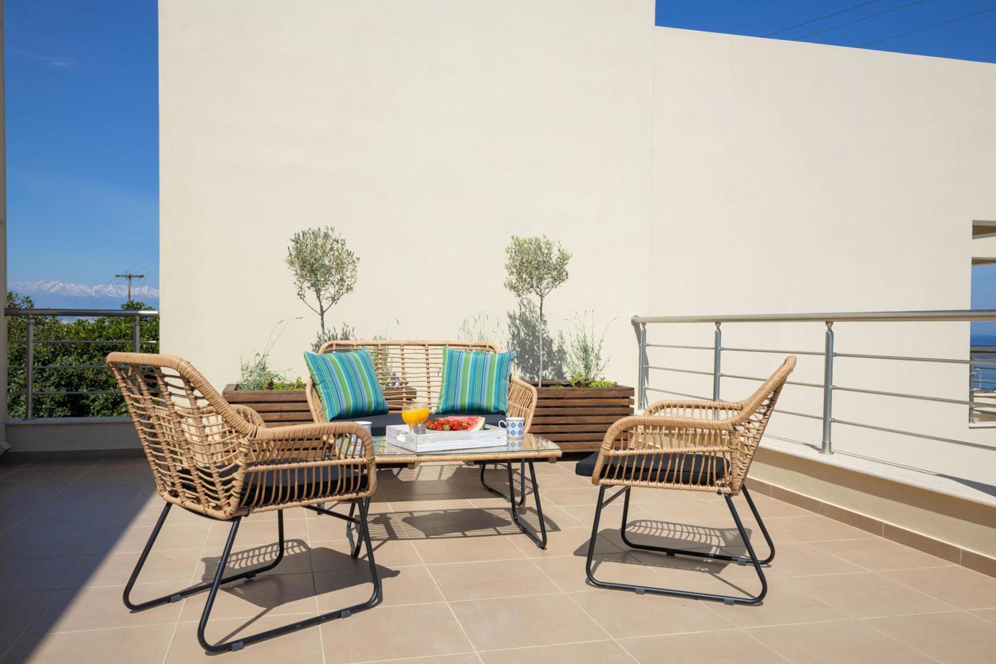 "Peach" - Sea View Maisonette By Sky Hill Resorts Pangalochori Buitenkant foto